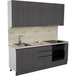 Кухня Art Flame Gola SM 2.2м (Storm Grey) Thumb