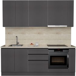 Кухня Art Flame Gola SM 2.2м (Storm Grey) Thumb