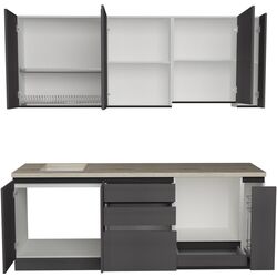 Кухня Art Flame Gola SM 2.2м (Storm Grey) Thumb