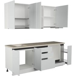 Кухня Art Flame Gola SM 2.2м (White) Thumb