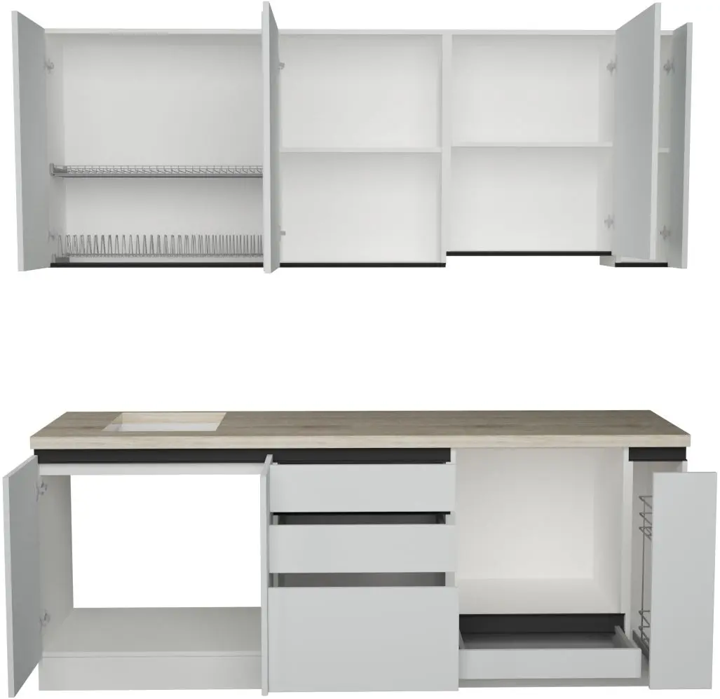 Кухня Art Flame Gola SM 2.2м (White)