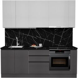 Bucatarie Art Flame Gola SM 2.2m (White/Storm Grey) Thumb