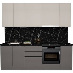 Кухня Art Flame Gola SM 2.4м (Cream/Stone Grey) Thumb