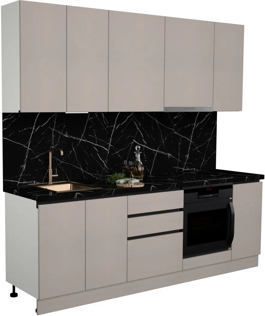 Bucatarie Art Flame Gola SM 2.4m (New Grey)