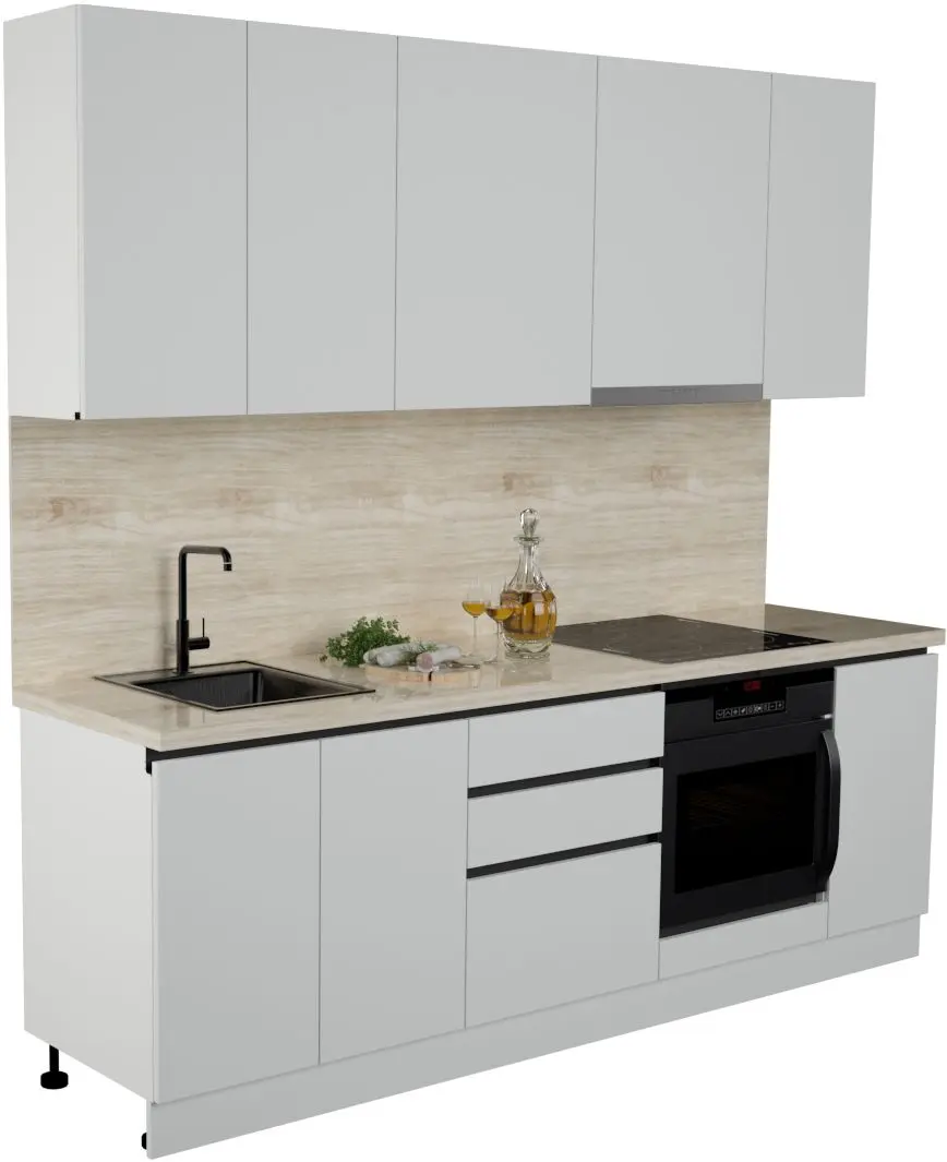 Bucatarie Art Flame Gola SM 2.4m (White)