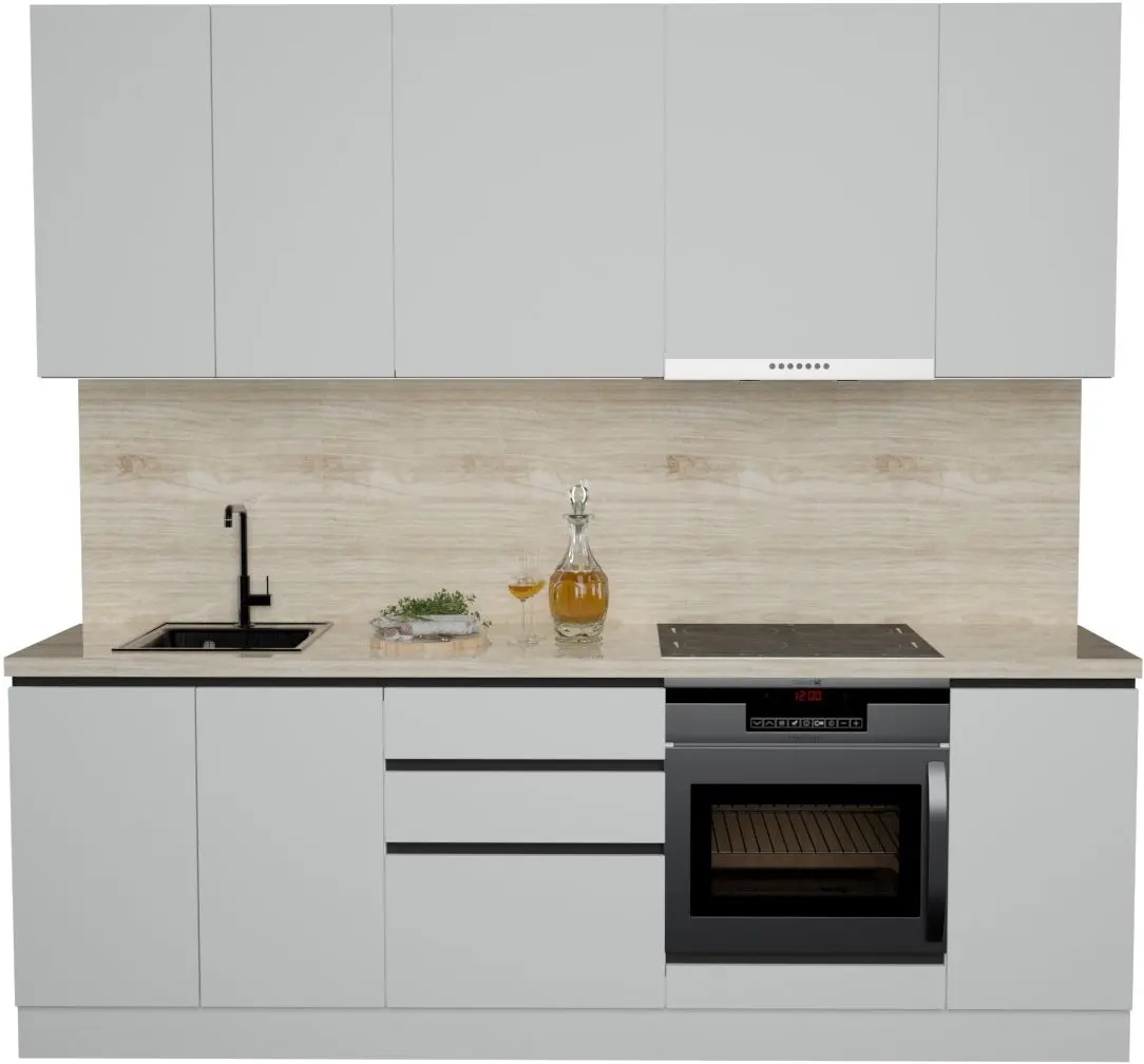 Bucatarie Art Flame Gola SM 2.4m (White)