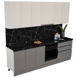 Bucatarie Art Flame Gola SM 2.6m (Cream/Stone Grey) Thumb