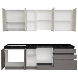 Bucatarie Art Flame Gola SM 2.6m (Cream/Stone Grey) Thumb