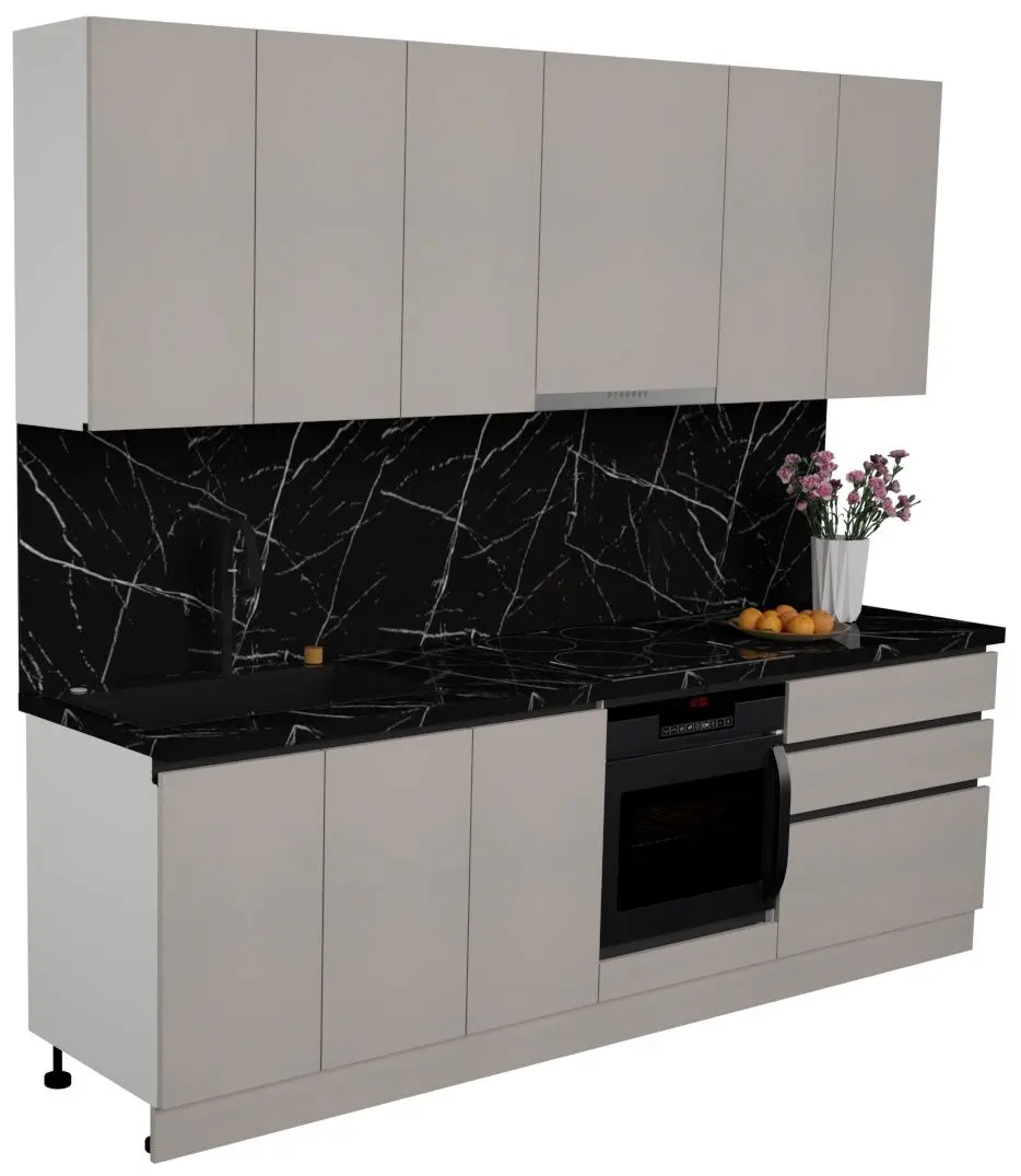 Bucatarie Art Flame Gola SM 2.6m (Grey)