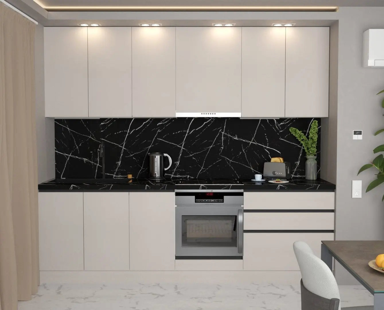 Bucatarie Art Flame Gola SM 2.6m (Grey)