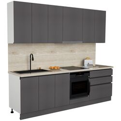 Bucatarie Art Flame Gola SM 2.6m (Storm Grey) Thumb