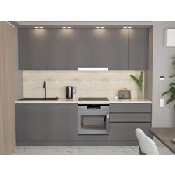 Bucatarie Art Flame Gola SM 2.6m (Storm Grey)