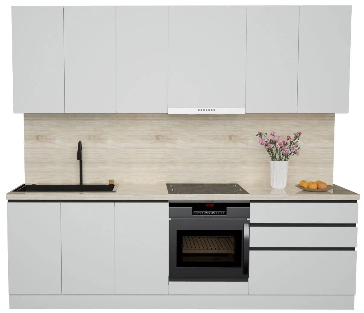 Bucatarie Art Flame Gola SM 2.6m (White)