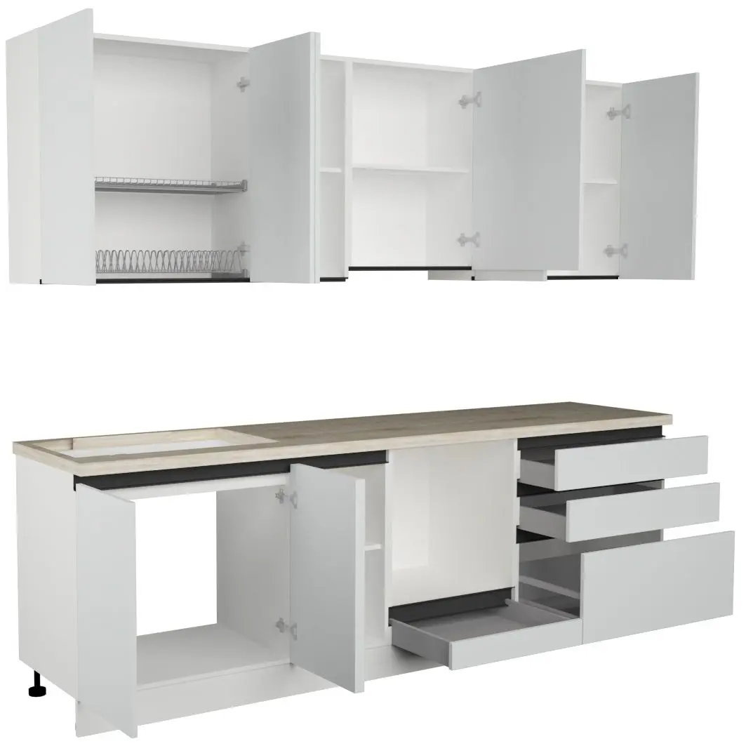 Bucatarie Art Flame Gola SM 2.6m (White)