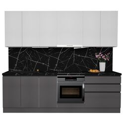 Кухня Art Flame Gola SM 2.6м (White/Storm Grey) Thumb