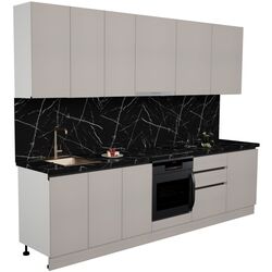 Bucatarie Art Flame Gola SM 3.0m (Grey) Thumb