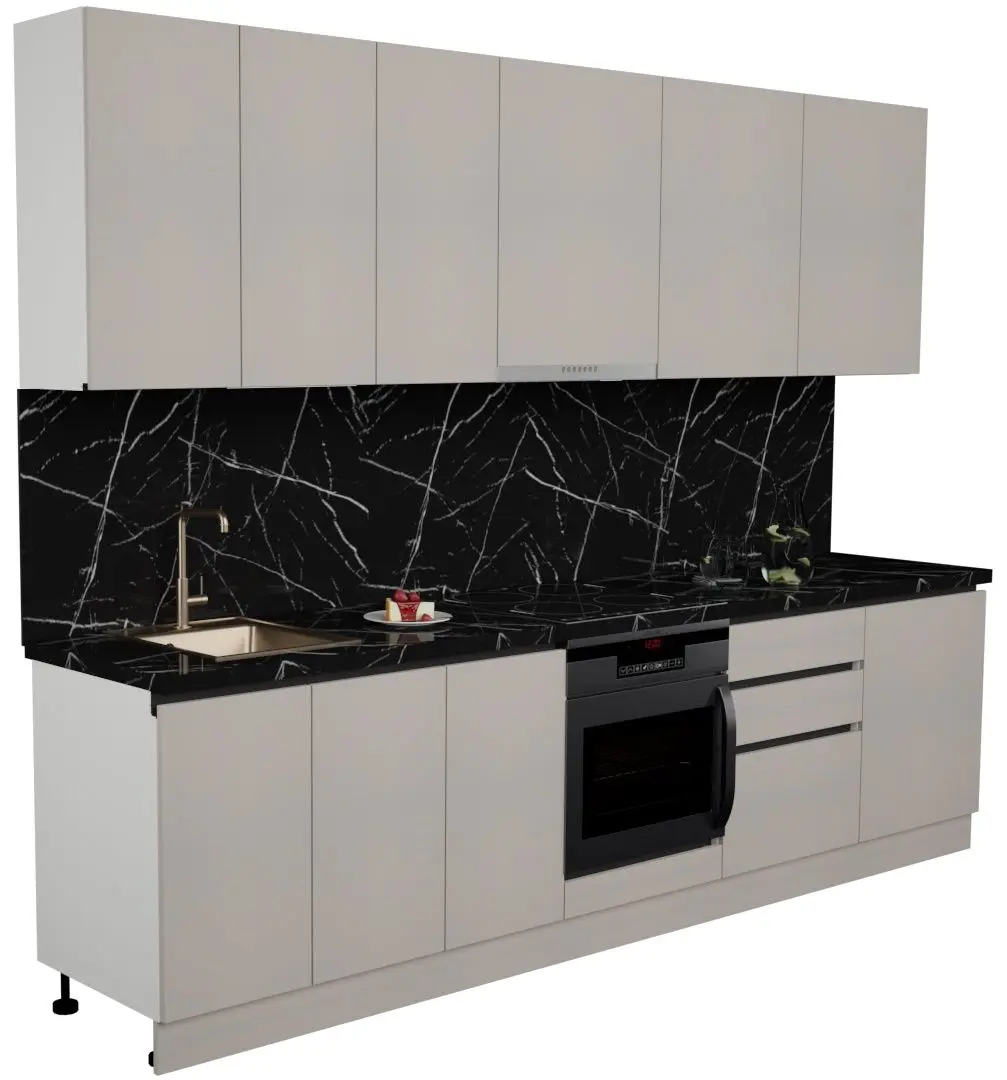 Bucatarie Art Flame Gola SM 3.0m (Grey)