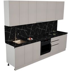 Bucatarie Art Flame Gola SM 3.0m (Grey) Thumb