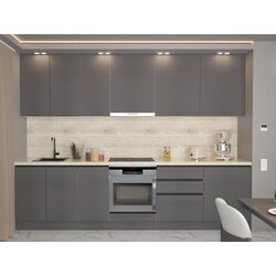 Bucatarie Art Flame Gola SM 3.0m (Storm Grey)