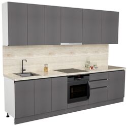 Bucatarie Art Flame Gola SM 3.0m (Storm Grey) Thumb