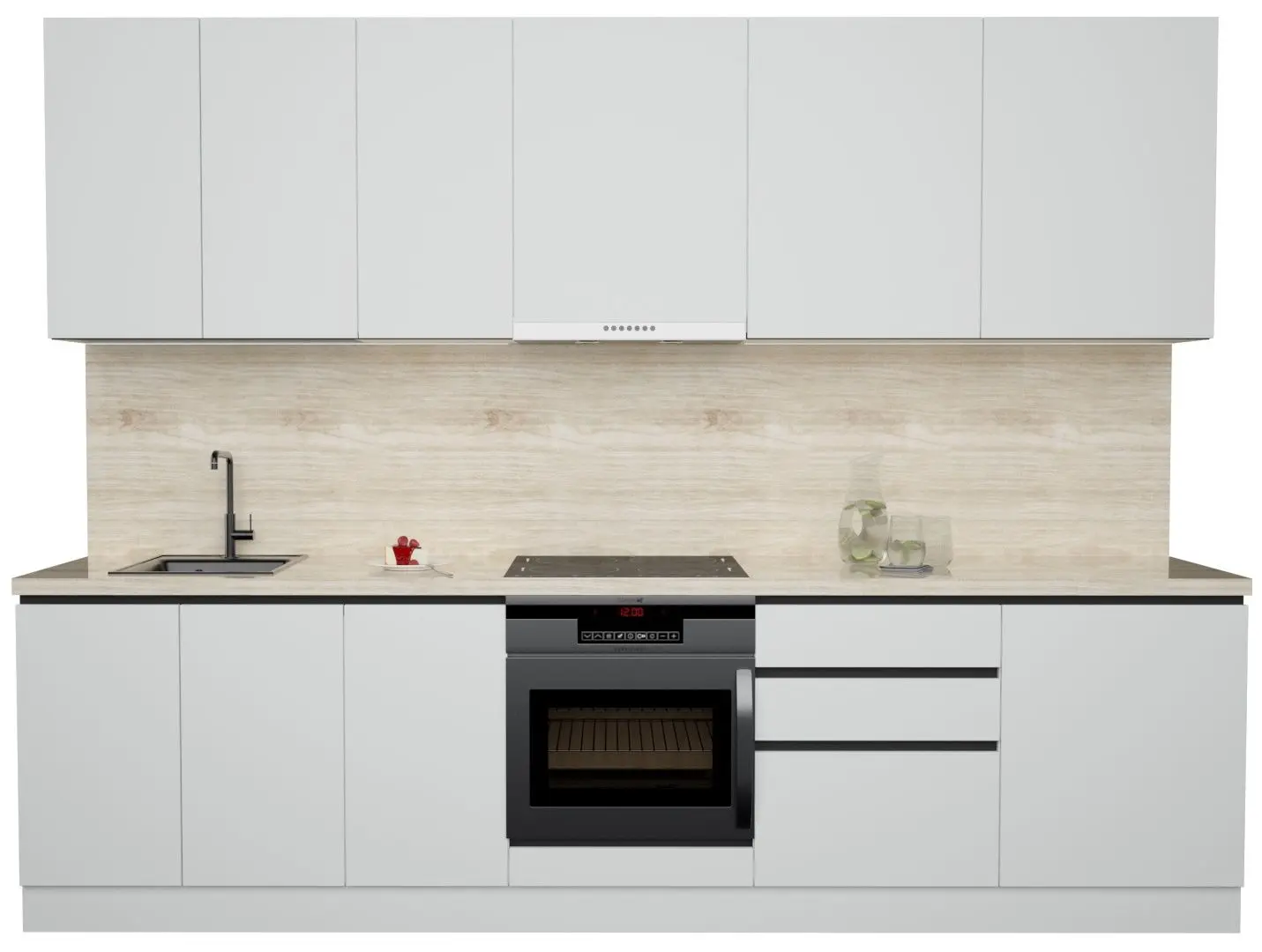 Bucatarie Art Flame Gola SM 3.0m (White)