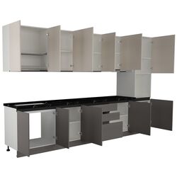 Кухня Art Flame Gola SM 3.6м (Cream/Stone Grey) Thumb