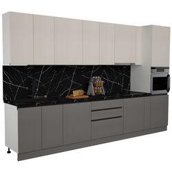 Кухня Art Flame Gola SM 3.6м (Cream/Stone Grey) Thumb
