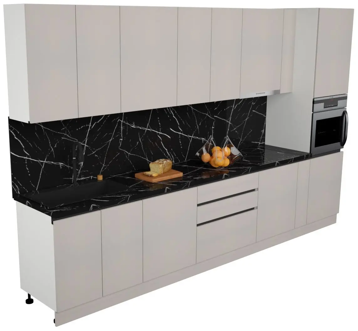 Bucatarie Art Flame Gola SM 3.6m (Grey)