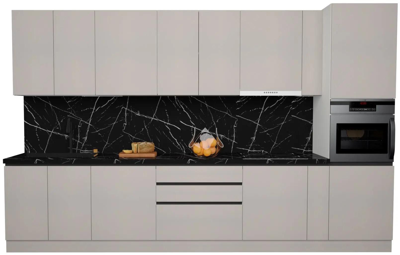 Bucatarie Art Flame Gola SM 3.6m (Grey)