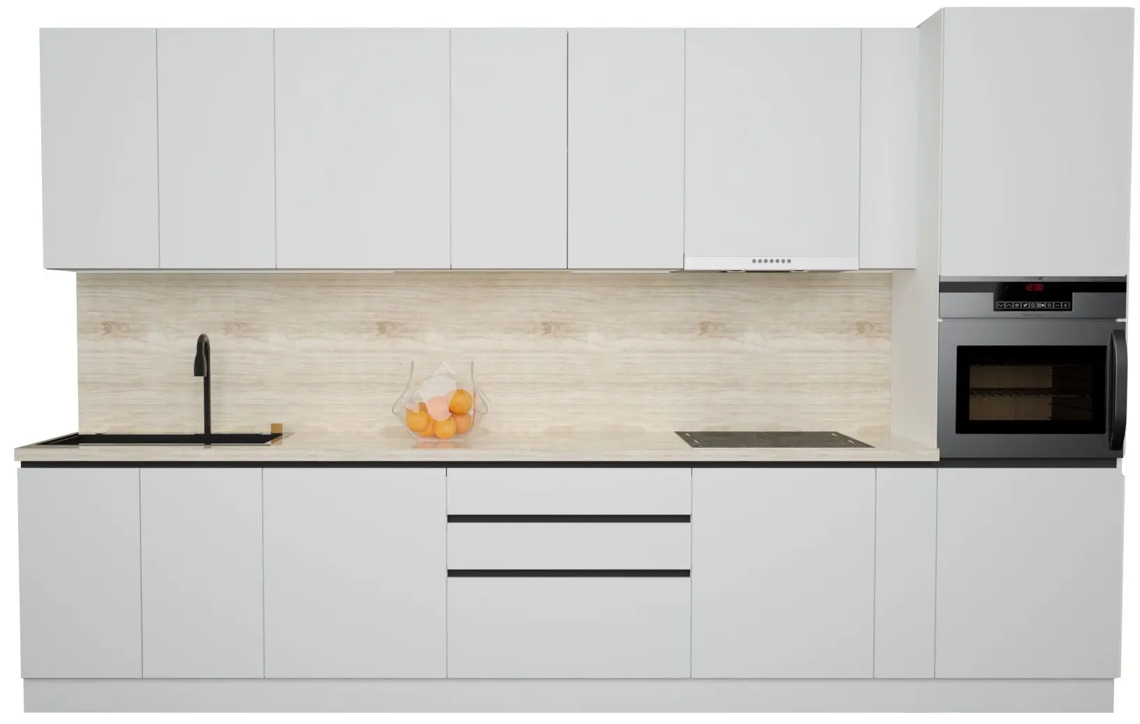 Bucatarie Art Flame Gola SM 3.6m (White)