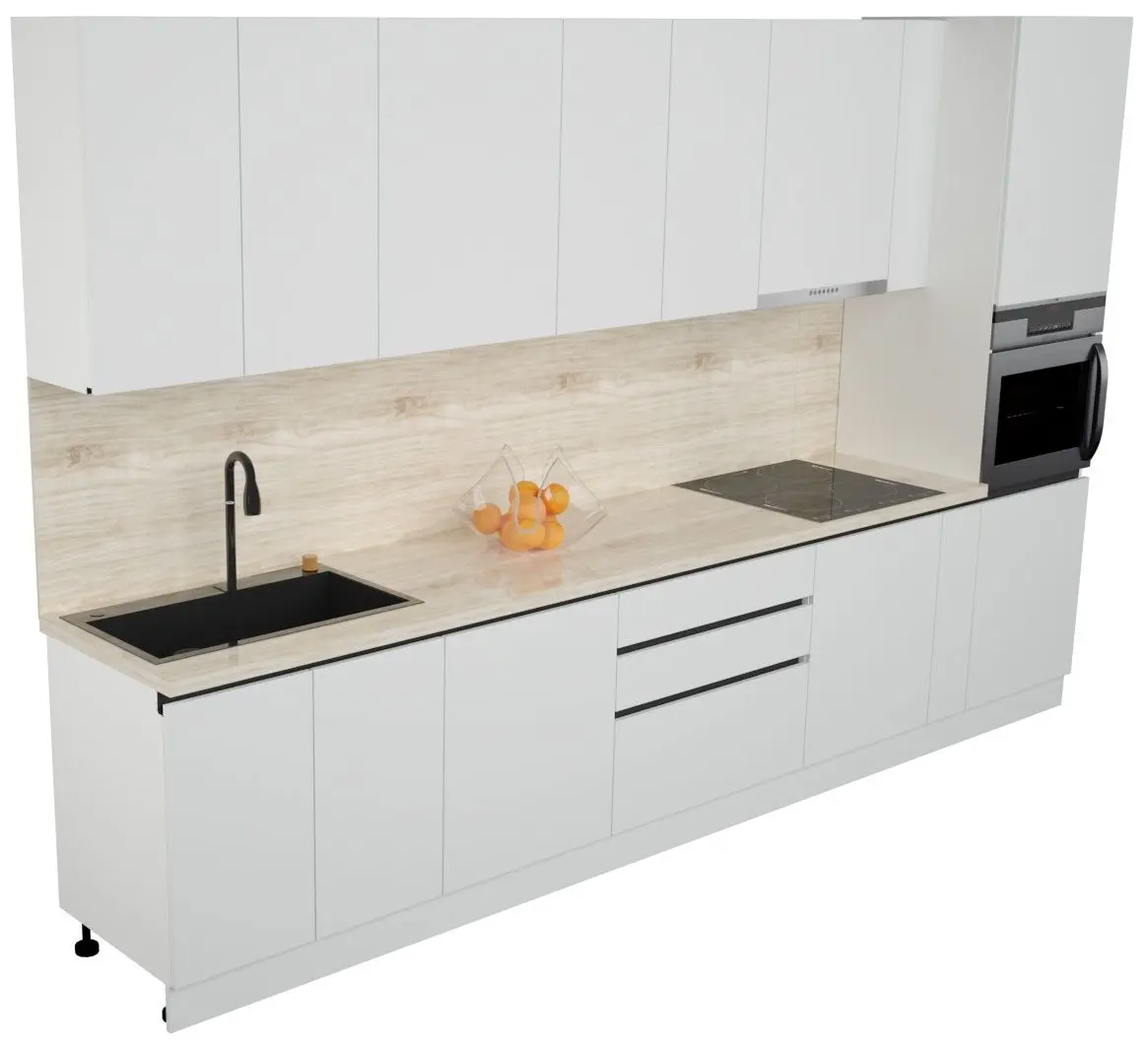 Bucatarie Art Flame Gola SM 3.6m (White)