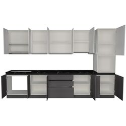 Bucatarie Art Flame Gola SM 3.6m (White/Storm Grey) Thumb