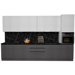 Bucatarie Art Flame Gola SM 3.6m (White/Storm Grey) Thumb