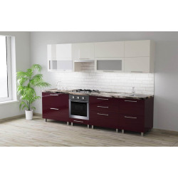 Кухня Bafimob Blum с витриной 2.8м МДФ глянец Thumb