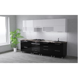 Кухня Bafimob Blum с витриной 2.8м МДФ глянец Thumb