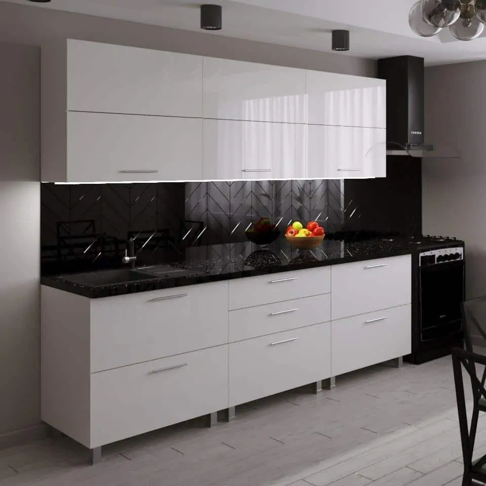 Кухня Bafimob Garis/Blum Aventos 2.4м МДФ глянец