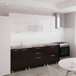 Кухня Bafimob Garis/Blum Aventos с витриной 2м МДФ глянец Thumb