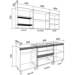 Кухня Bafimob Гола 1 2м МДФ глянец Thumb