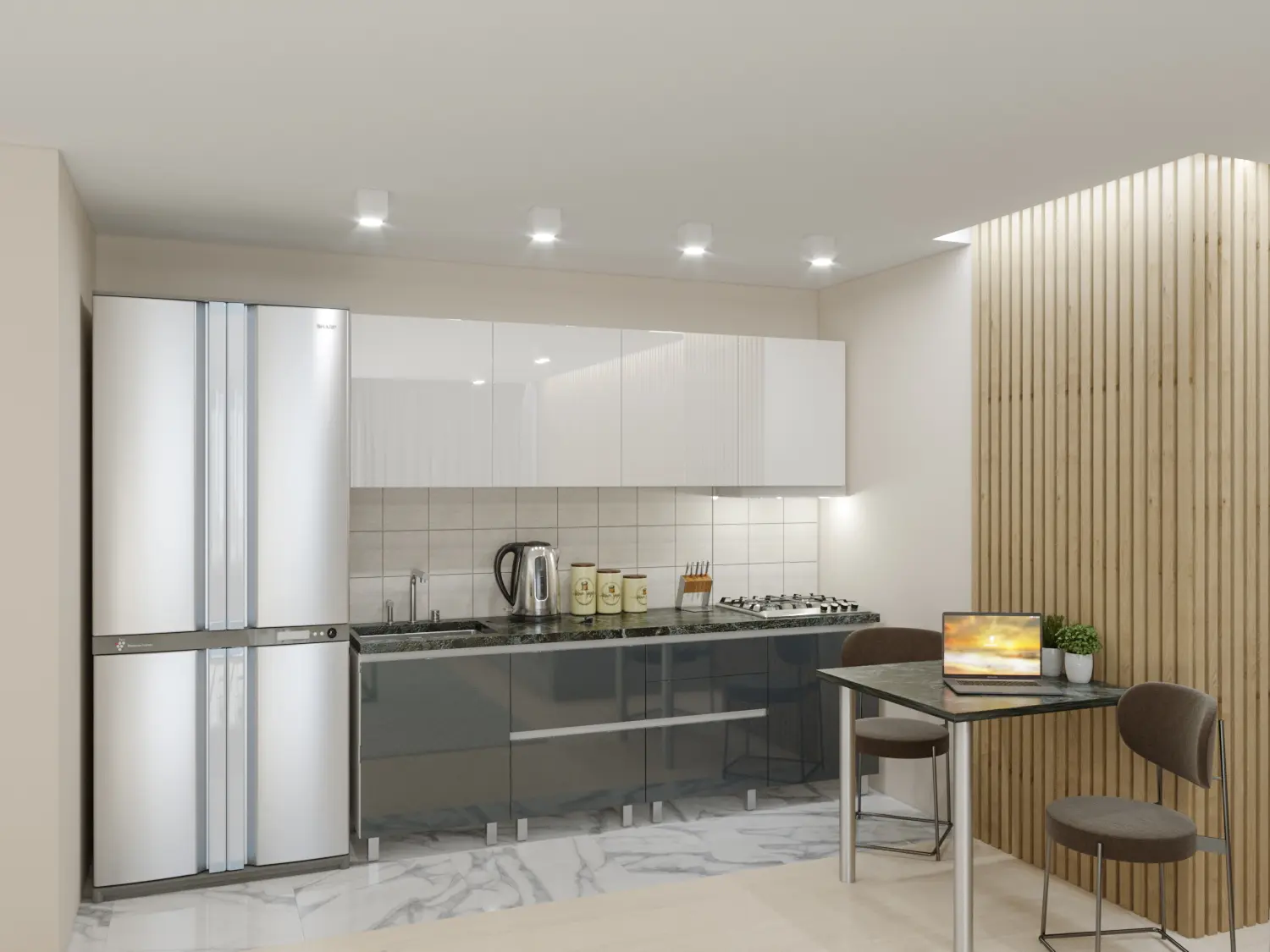 Кухня Bafimob Гола 2 2.4м МДФ глянец - 4