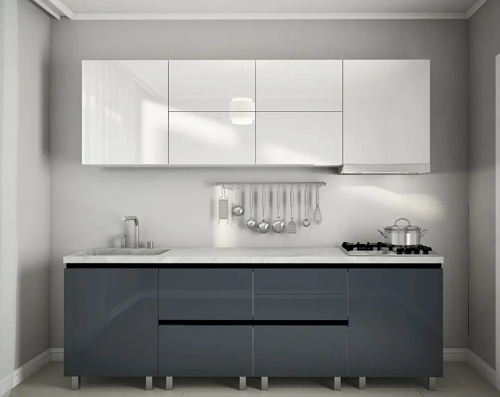 Кухня Bafimob Гола 3 2.4м МДФ глянец