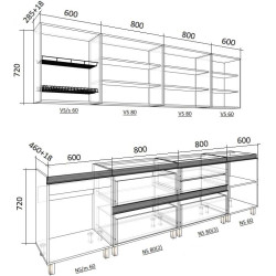 Кухня Bafimob Гола 4 2.8м МДФ АГТ Thumb