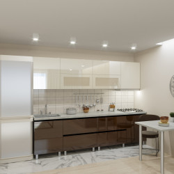 Кухня Bafimob Гола 5 с витриной 2.8м МДФ глянец Thumb