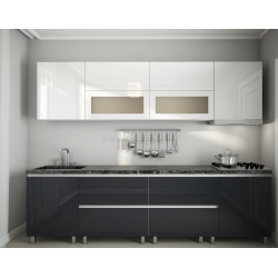 Кухня Bafimob Гола 5 с витриной 2.8м МДФ глянец