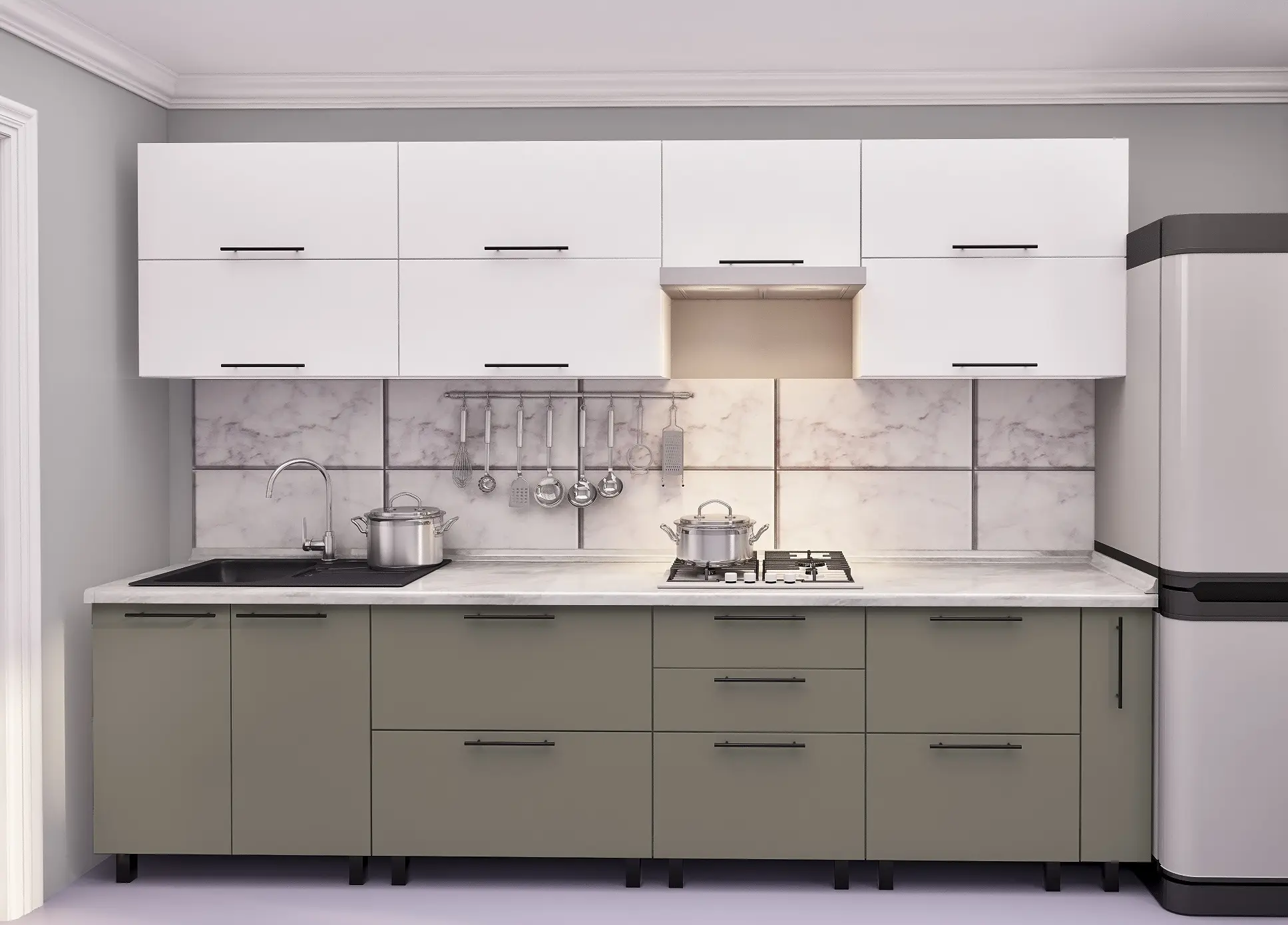 Кухня Bafimob Квадро 3м МДФ АГТ - 2