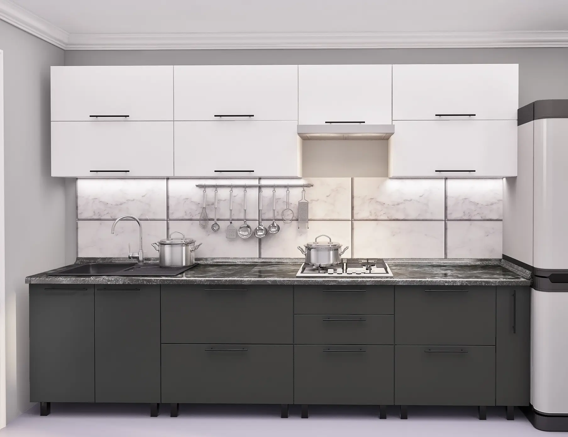 Кухня Bafimob Квадро 3м МДФ АГТ - 3