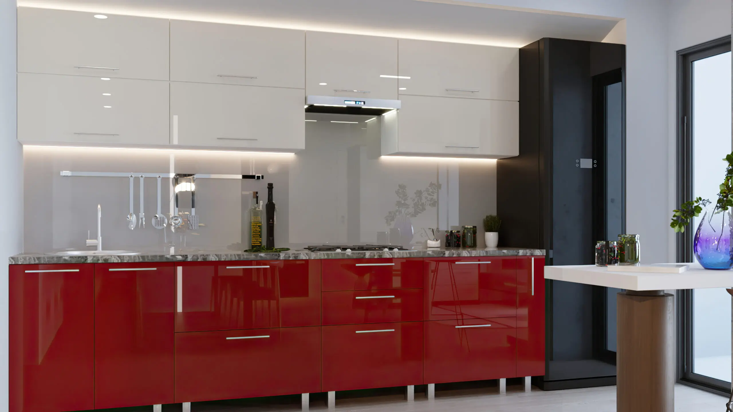 Кухня Bafimob Квадро 3м МДФ глянец - 6