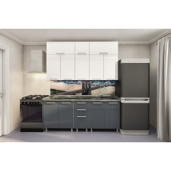 Кухня Bafimob Лена-Макси 2м МДФ глянец