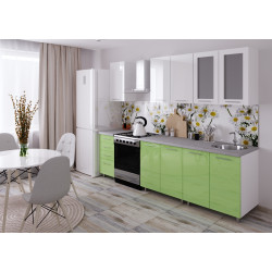 Кухня Bafimob Лена с витриной 2м МДФ глянец Thumb