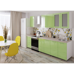 Кухня Bafimob Лена с витриной 2м МДФ глянец Thumb