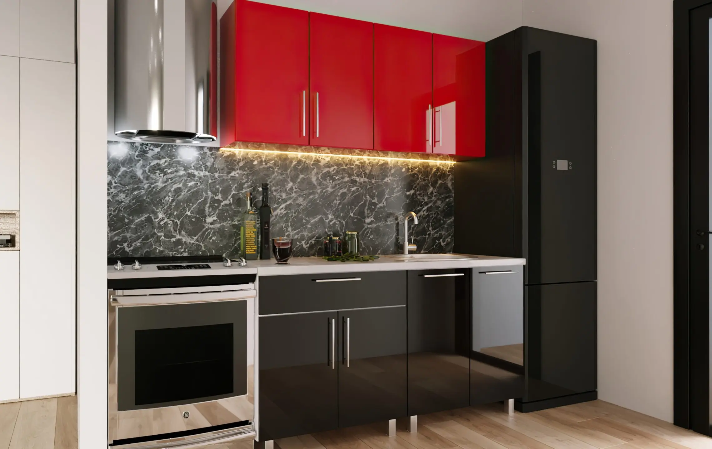 Кухня Bafimob Мини 1.2м МДФ глянец - 3